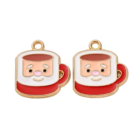 Christmas Alloy Enamel Pendants ENAM-K080-01H-G-1