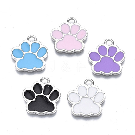 Alloy Enamel Pendants ENAM-T016-22P-RS-1