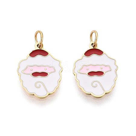 316 Surgical Stainless Steel Enamel Charms STAS-S116-388G-1