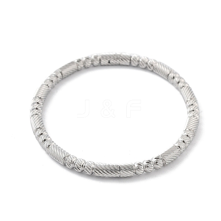 304 Stainless Steel Grooved Hinged Bangles BJEW-P313-02P-1