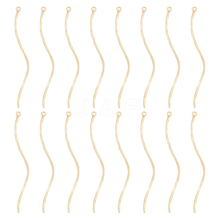 BENECREAT 16Pcs Brass Pendants KK-BC0011-62G-1