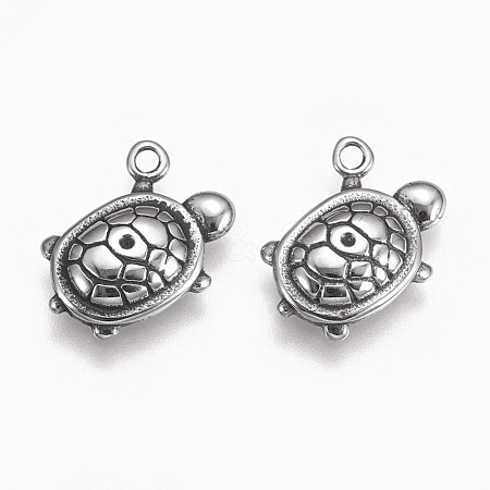 304 Stainless Steel Pendants STAS-O101-38AS-1