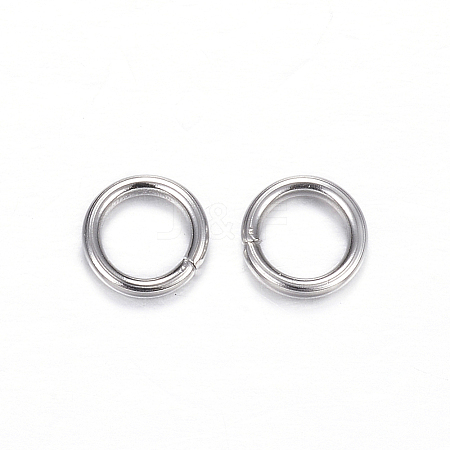 Tarnish Resistant 304 Stainless Steel Open Jump Rings A-STAS-D447-11-1