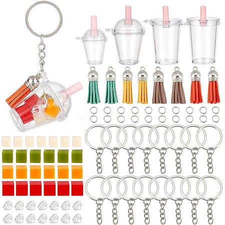 Olycraft DIY Cup Charm Keychain Making Kit DIY-OC0009-31-1