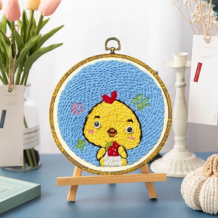 DIY Punch Embroidery Beginner Kits PW-WG3DC73-10-1