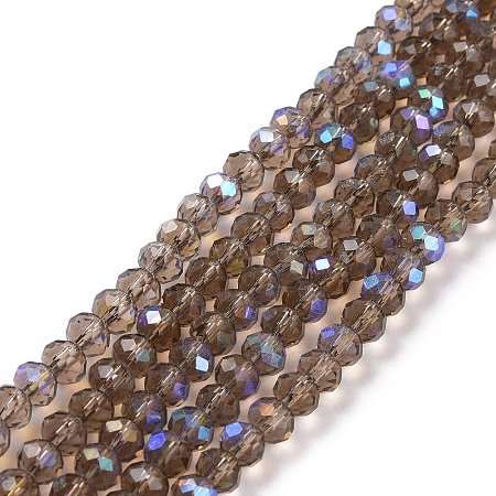 Electroplate Glass Beads Strands EGLA-A034-T4mm-L06-1