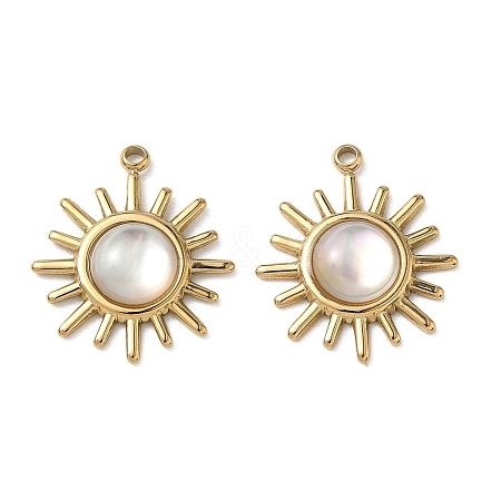 Natural Freshwater Shell Pendants STAS-G397-03G-01-1