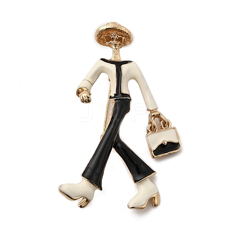 Alloy Enamel Pins for Clothes for Women LS-JEWB-F042-12B-G-1
