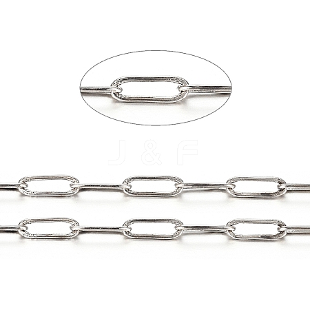 Brass Paperclip Chains X-CHC-S008-001D-P-1