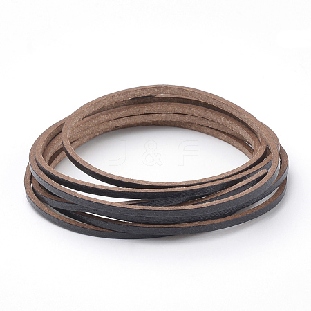Flat Single Face Imitation Leather Cords LC-T002-09-05-1