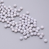 Resin Round Beads MRMJ-WH0068-34C-02-2