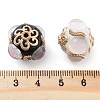 Alloy with Resin Handmade Indonesia Beads FIND-Q106-48-3