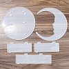 Moon Shape Floating Shelf DIY Silicone Molds Kit DIY-G093-02F-2