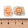 Halloween Frosted Transparent Resin Beads RESI-A048-01A-4
