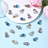 10Pcs Alloy Glass Pendants GLAA-YW0005-41G-01-4