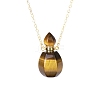 Natural Tiger Eye Perfume Bottle Pendant Necklace PW-WG2A891-33-1