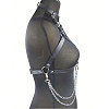 Black PU Leather Chest Harness Belts FS-WG16471-01-3