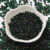 Spray Painted Glass Seed Beads SEED-F005-10A-02-2