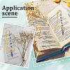Bullet Natural Gemstone Bookmark AJEW-SC00013-4