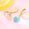 Valentine's Day Brass Hoop Earrings EJEW-Z164-11G-2