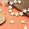 50Pcs Undyed Wood Connector Charms WOOD-FS0001-12B-7