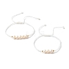 Adjustable Nylon Thread Cord Bracelets Sets for Mom & Daughter BJEW-JB06528-01-1