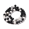 Round Natural Zebra Jasper Beads Strands G-R253-6mm-4