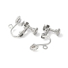 316 Surgical Stainless Steel Clip-on Earring Findings STAS-Z127-02P-2