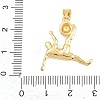 Football Brass Micro Pave Cubic Zirconia Pendants KK-A297-09H-G-3