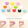 CHGCRAFT 48Pcs 12 Colors Food Grade Eco-Friendly Silicone Focal Beads SIL-CA0001-43-5