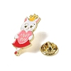 Black Golden Zinc Alloy Brooches JEWB-E037-06G-02-3