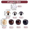 150Pcs 8 Styles Alloy & Wood & Plastic Beads FIND-PA0001-24-2