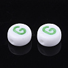 Initial Acrylic Beads OACR-E001-20G-2