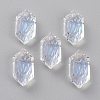 Embossed Glass Rhinestone Pendants GLAA-J101-02A-001MO-1