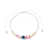 Glass Seed Beads Braided Bead Bracelets BJEW-MZ00211-04-2