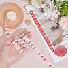 2 Rolls 2 Styles 50% Cotton & 50% Rayon Ribbon OCOR-CY0003-57-3