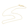 Brass Cable Chain Necklaces Making MAK-H102-01G-1
