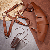 Olycraft Medieval Style Adjustable PU Leather with Iron Fencing Sheath and Gauntlet Wristband AJEW-OC0005-08-4