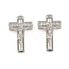 Easter Brass Micro Pave Clear Cubic Zirconia Pendants CU-CBADC6C-10P-04-1