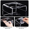 Transparent Acrylic Round Ball Display Stands ODIS-WH0058-06-4