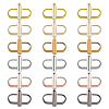 DICOSMETIC 18Pcs 6 Colors Alloy Adjuster Buckles FIND-DC0004-91-1