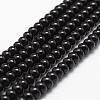 Natural Black Onyx Beads Strands G-P161-19-6x4mm-1