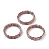 Natural Leopard Skin Jasper Stretch Bracelets BJEW-F406-B14-1