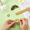2Pcs Flower Alloy Rhinestone Brooch JEWB-FG0001-70A-3