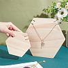  2Pcs 2 Styles Wooden Necklace Displays Stands NDIS-NB0001-06-3