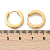 304 Stainless Steel Polishing Effect Hoop Earrings EJEW-M001-32G-5