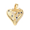 Valentine's Day Brass Micro Pave Cubic Zirconia Pendants CU-H001-02G-G-1