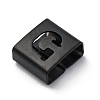 Ion Plating(IP) 304 Stainless Steel Square Slide Charms STAS-L132-20G-B-2