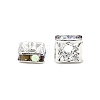 Brass Rhinestone Spacer Beads X-RSB072-02S-2