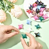 30Pcs UV Plating Acrylic Beads OACR-YW0004-10-3